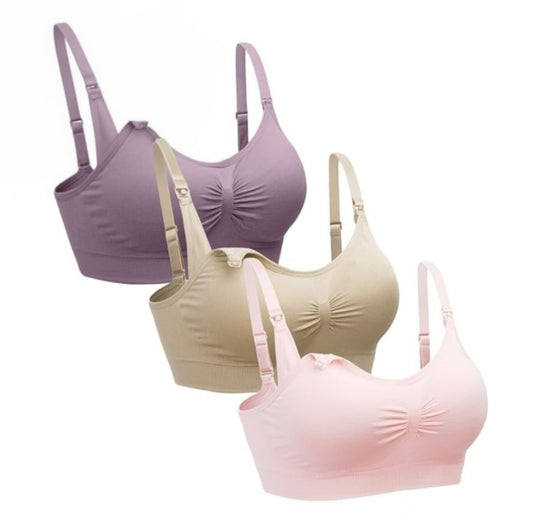 Sujetadores de lactancia, 3 uds, talla L