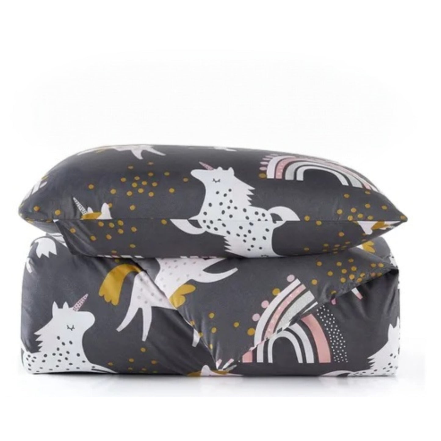 Set de sábana, sábana ajustable y funda, Twin, 100% poliéster