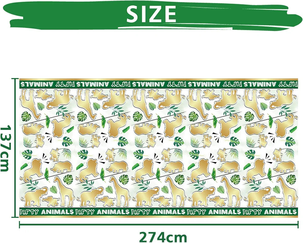 Wernnsai- 4pack manteles de la selva plásticos