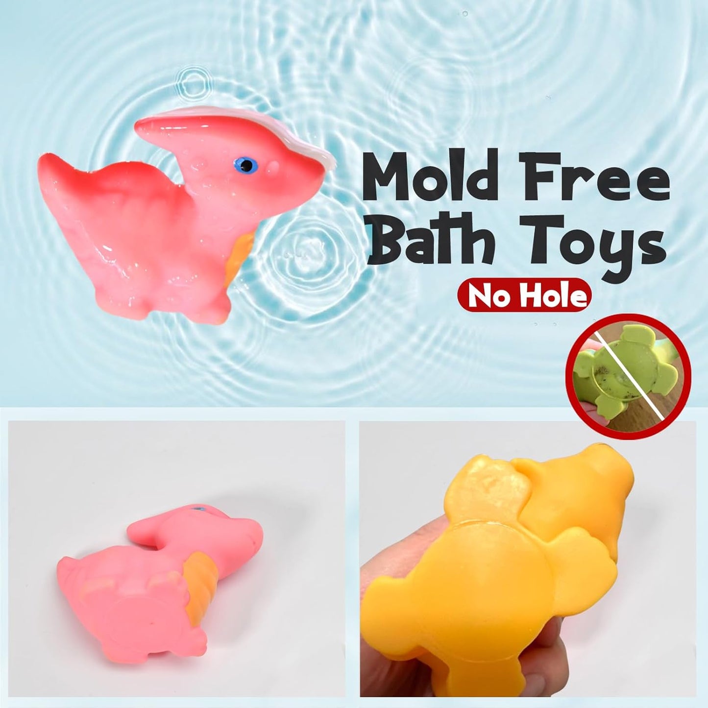 Juguetes de baño para niños, 6pcs