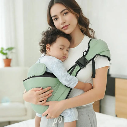 Mochila Portabebés Ergonómica, 6-48 meses, 25-60 libras, Verde