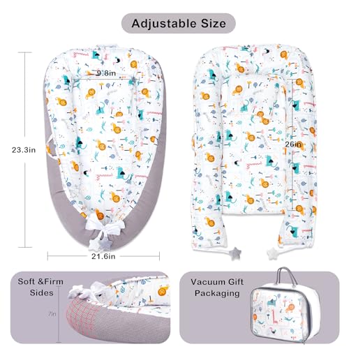 Nido para bebe, diseño safari/waffle