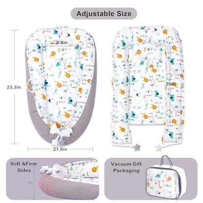 Nido para bebe, diseño safari/waffle