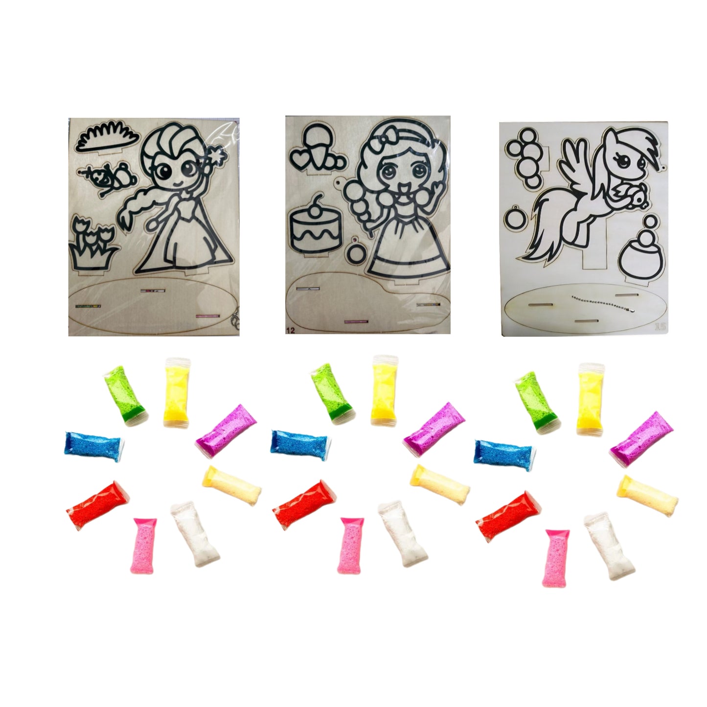 Set de pintura en 3d, 3 uds