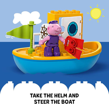 Lego Duplo- Peppa Pig - Juguete armable, Viaje en barco