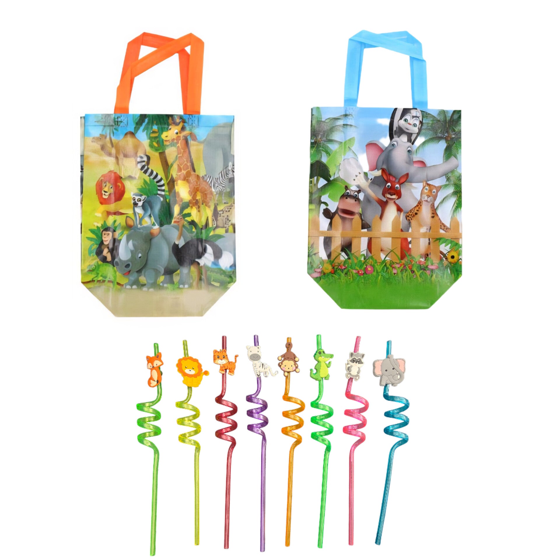 Set de bolsas de tela+ pajillas