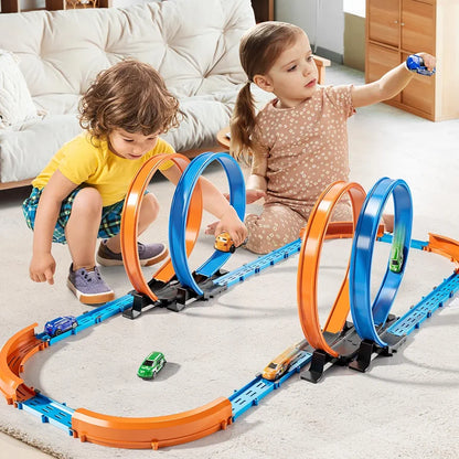 MSKOLER - Juego de pistas de carreras de coche para niños
