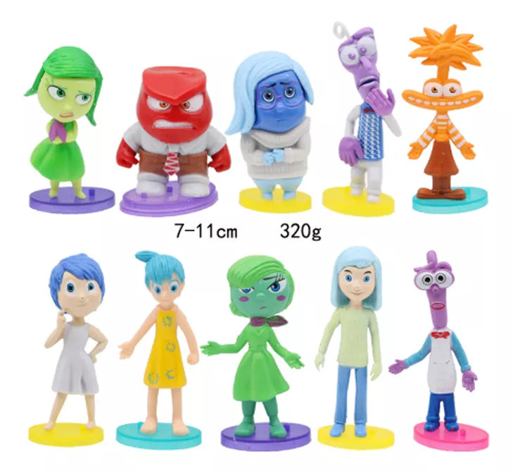Figuras de Intensamente 2, 10pcs