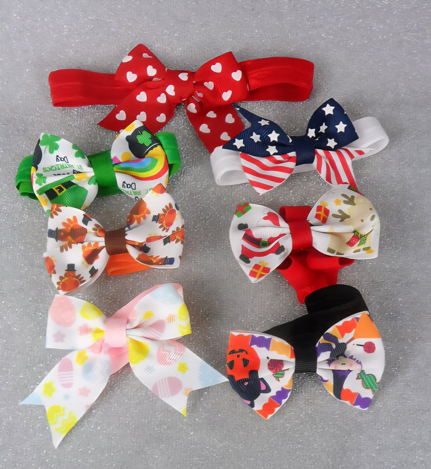 Set de 7 diademas elásticas de temporadas