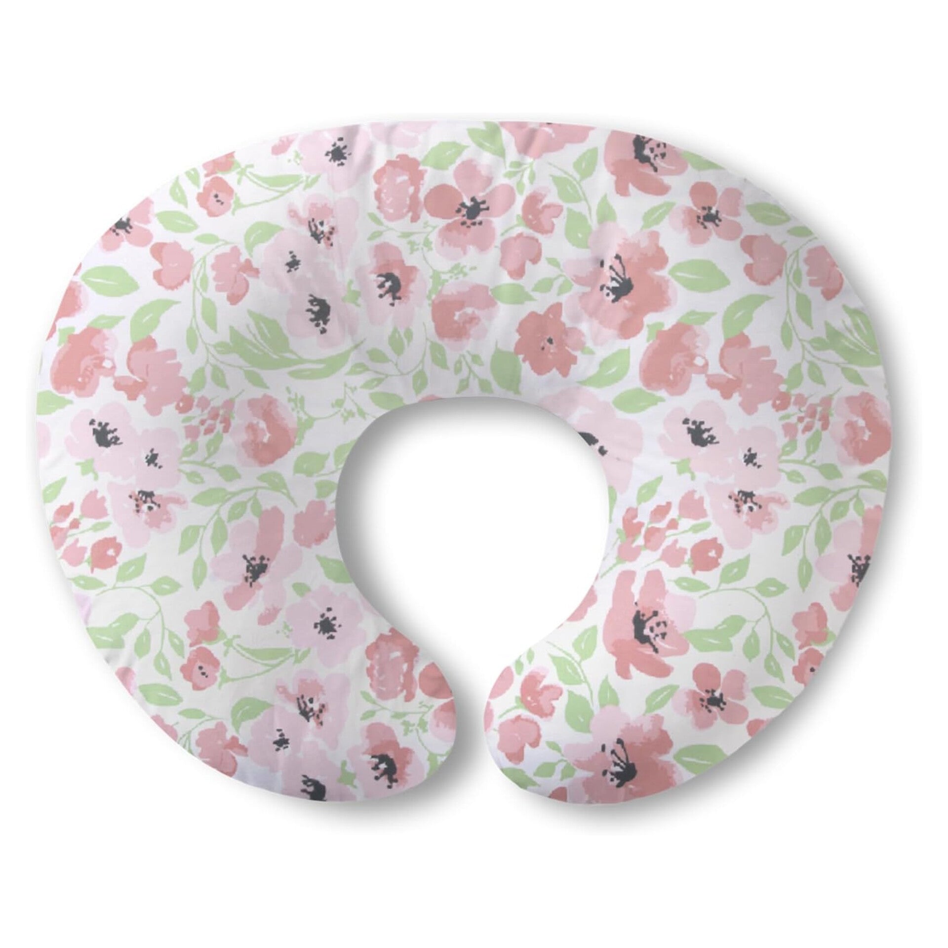 Plushii- Almohada de lactancia, flores rosa