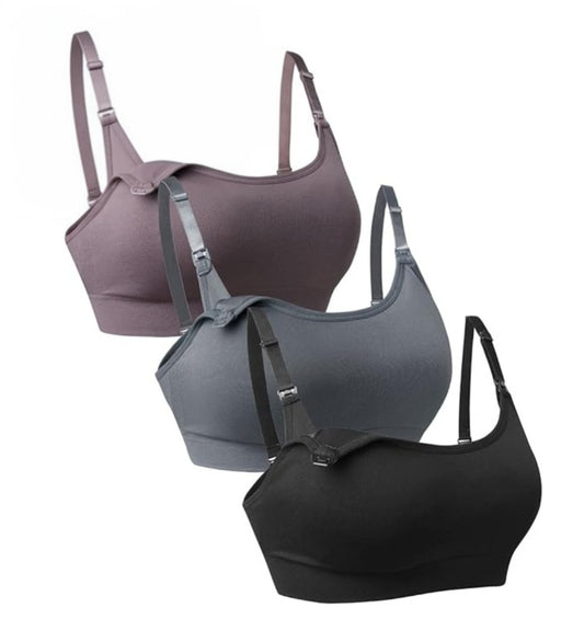 Sujetadores de lactancia, 3 uds, talla M
