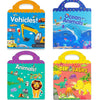 4 libros de calcomanías reutilizables para niños