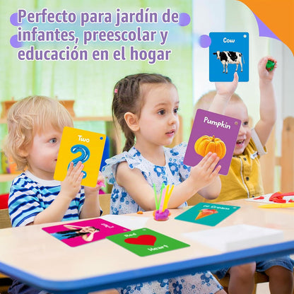 Spritegru- 50 tarjetas de aprendizaje temprano, 7 en 1