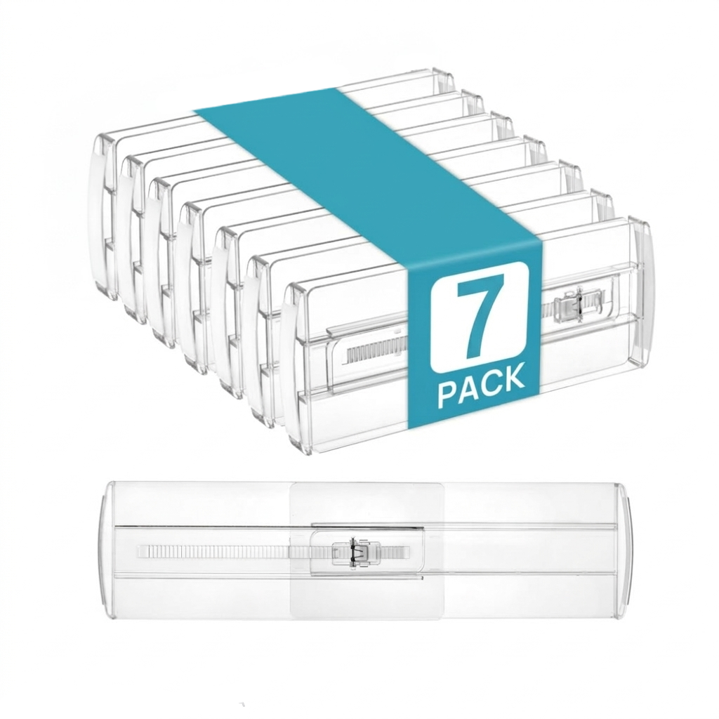 Vtopmart- Paquete de 7 separadores de cajones para ropa, 4 pulgadas de alto 10.2 a 16.6 pulgadas