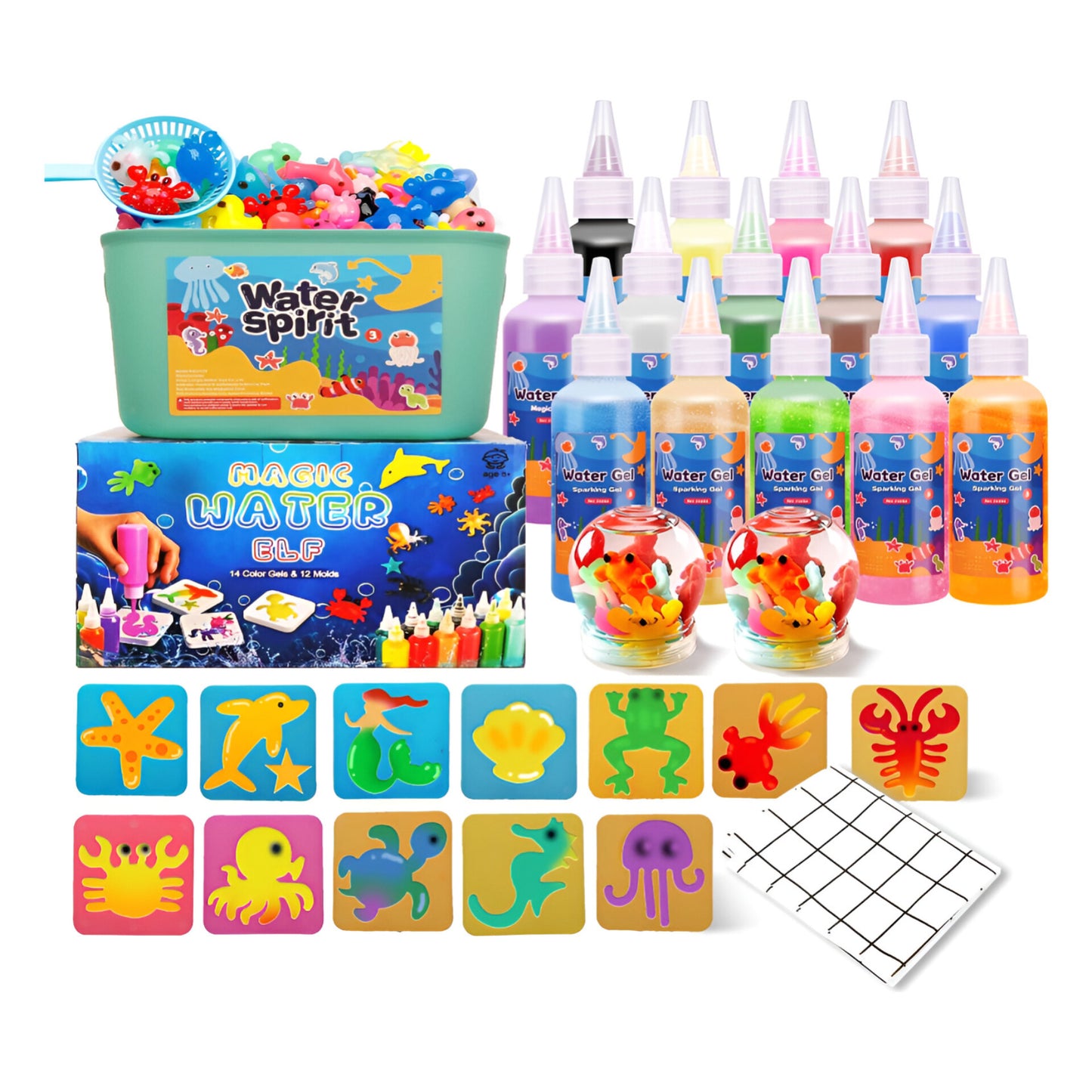 Kit De Juguetes Magic Water Elf Juqueasy Aqua Fairy Con Manta para mesa