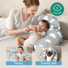 Q-MIULIKE- Almohada de lactancia, diseño huellas