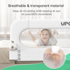 UPGOGO- Barandilla plegable, 33 pulgadas largo, blanca