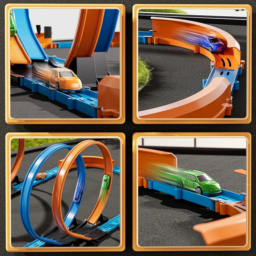 MSKOLER - Juego de pistas de carreras de coche para niños