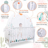Mosquitero de malla suave plegable para cuna