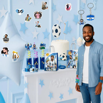 Set De Recordatorios Para Fiesta De Fútbol De 122 Piezas, 12 niños