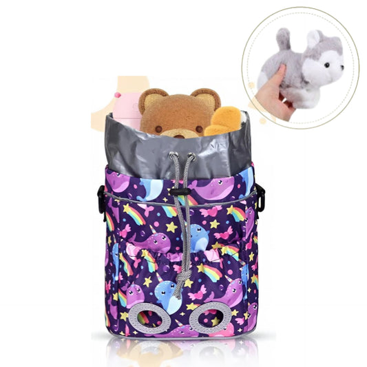 Onetoall- Bolso para bicicleta con peluche de lobo (solo incluye lobo)