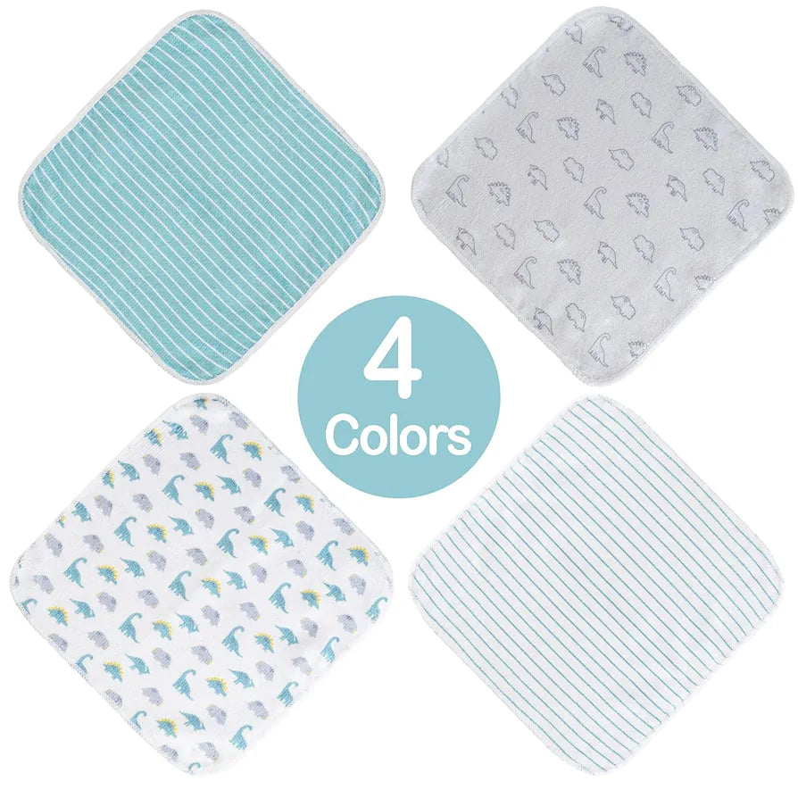 softan- Paños de baño para bebé, paquete de 24 paños, dino