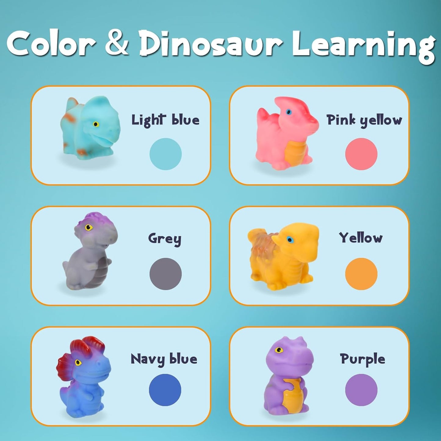 Juguetes de baño para niños, 6pcs