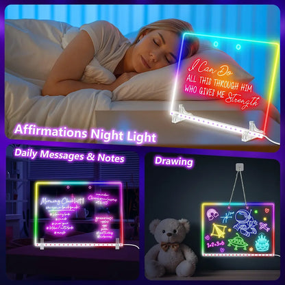 Tablero de dibujo LED de 16 pulgadas para niños