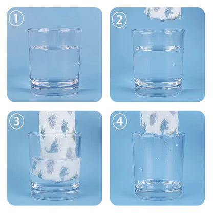 softan- Paños de baño para bebé, paquete de 24 paños, dino