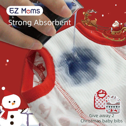 EZ Moms-Conjunto de regalos para bebés con pantalones de entrenamiento de Navidad, 3T