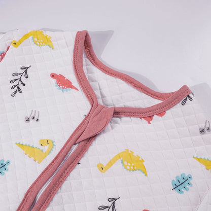 Saco de dormir de manga larga para niños pequeños con pies, 1,5 TOG, 5T-6T