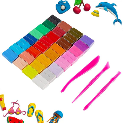 CiaraQ - Juego de arcilla para modelar pequeña, 32 colores