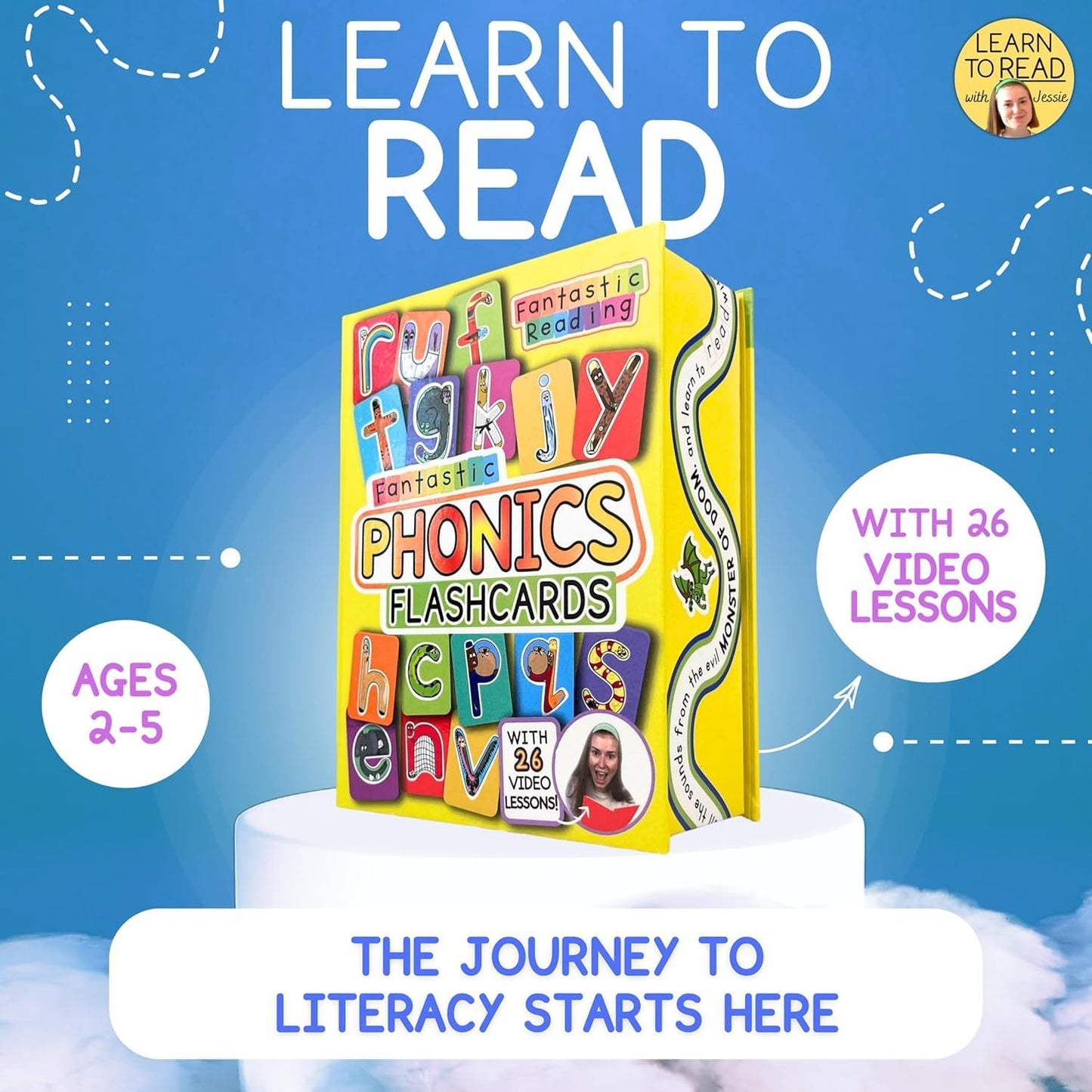 Phonics - Tarjetas flash para niños