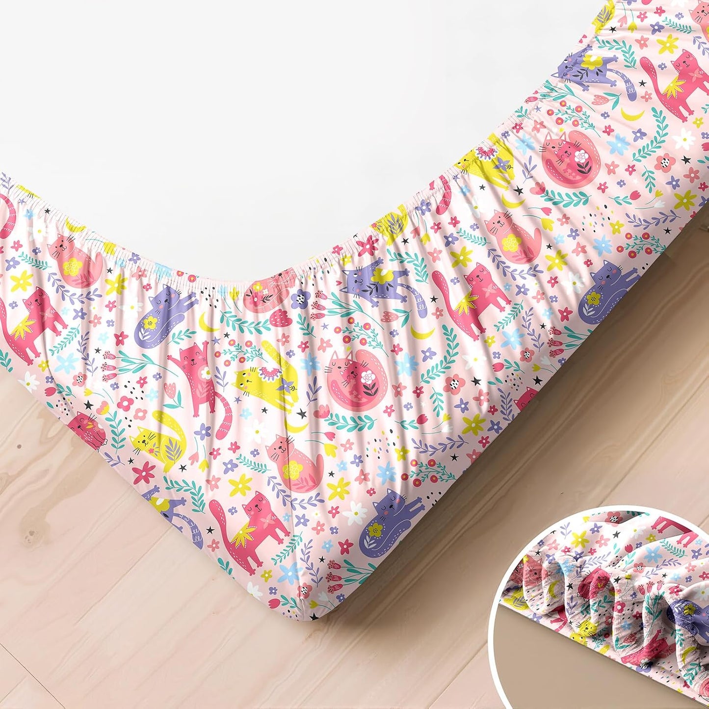 Sábanas para cuna de bebé, paquete de 2, sábanas ajustables extra suaves
