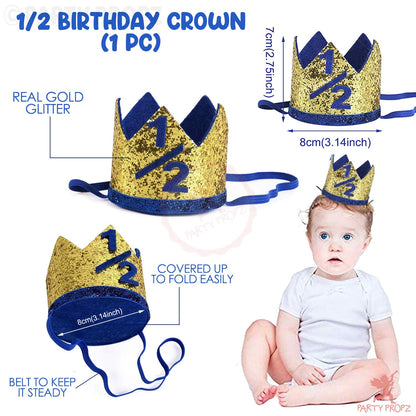 Decoración de medio cumpleaños para bebé - Set de 3 piezas