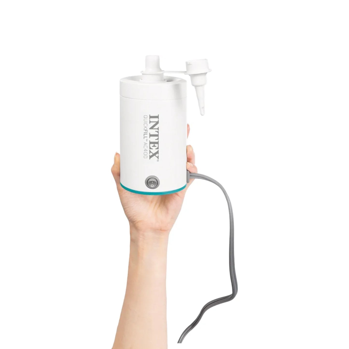 INTEX-Bomba de aire eléctrica QuickFill: infla y desinfla colchones de aire
