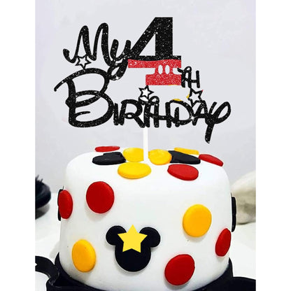 Decoraciones para pastel de 4º cumpleaños