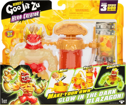 Heroes of Goo Jit Zu Hero Creator con 3 rellenos de goo únicos