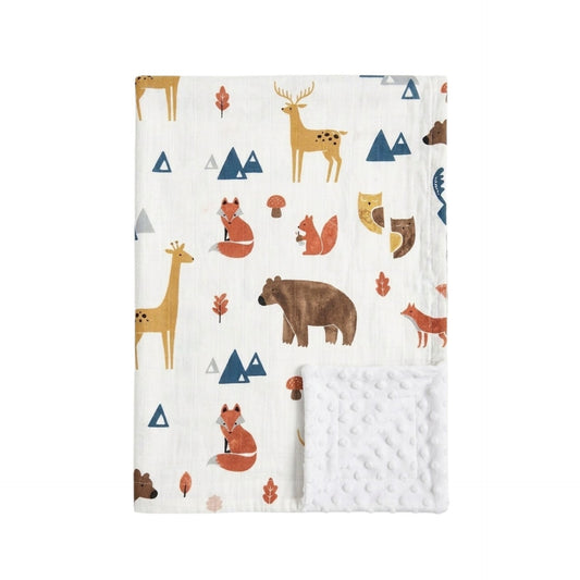David 's kids- Cobija con tela minky para bebés 40x50 pulgadas