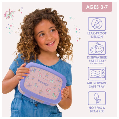 Bentgo Kids Prints - Lonchera infantil a prueba de fugas