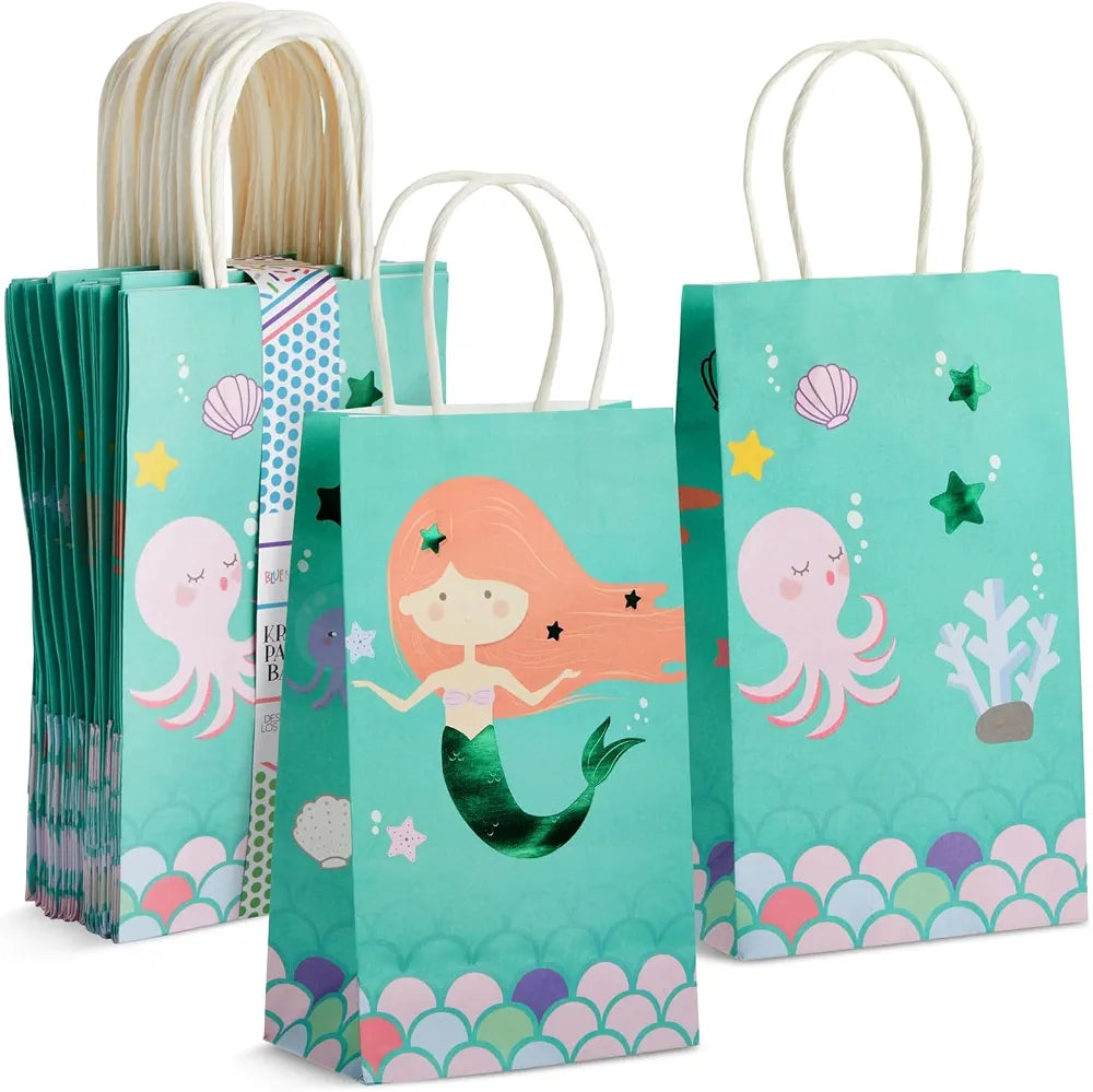 Bolsas de regalo de sirena – 24 recuerdos de fiesta