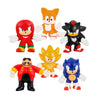 Heroes of Goo JIT Zu Minis Sonic - Paquete de 6 miniaturas elásticas coleccionables