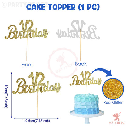 Decoración de medio cumpleaños para bebé - Set de 3 piezas