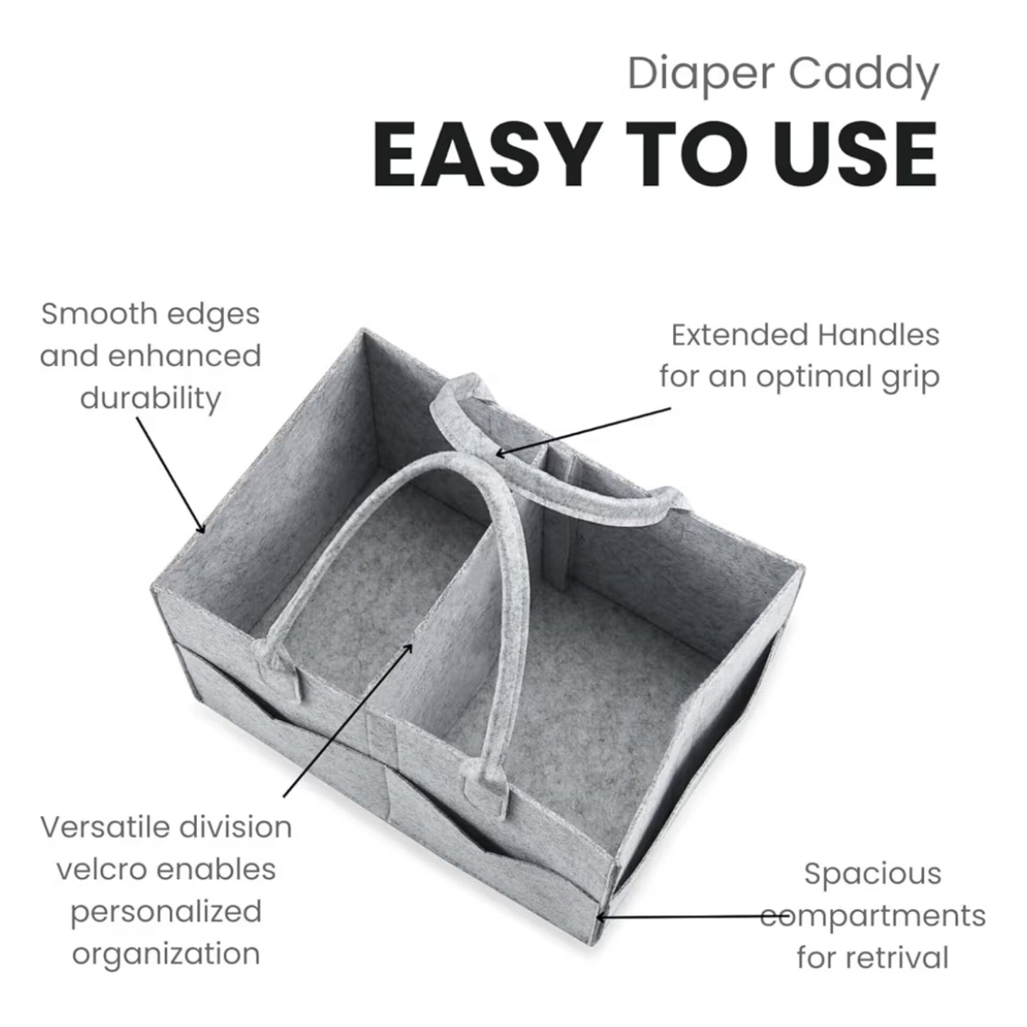 PandaEar- Organizador de pañales para bebé, beige