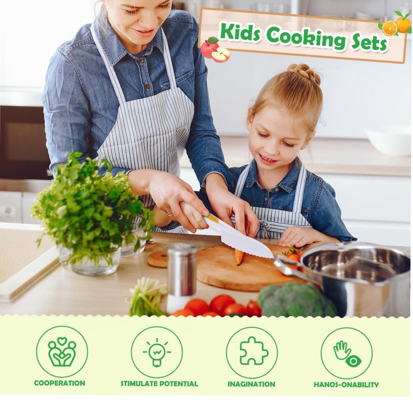 Set de cuchillos Montessori