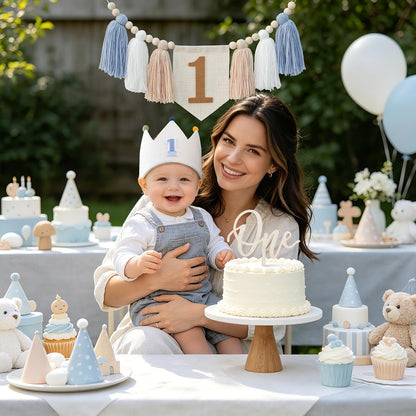 Adornos para la Primera Fiesta de Cumpleaños de Bebé Niño