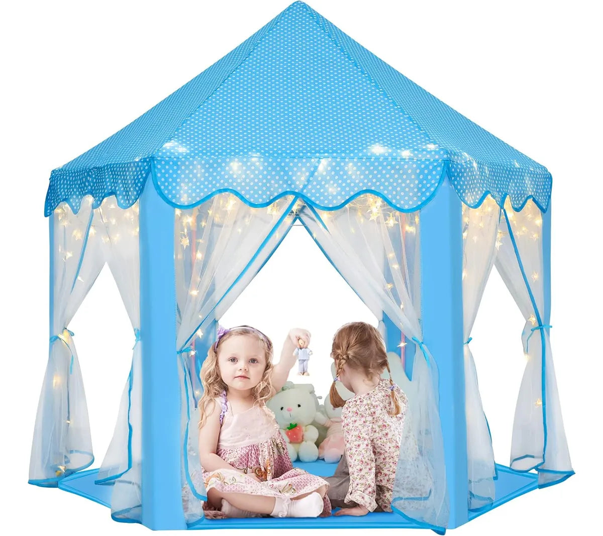 Tienda para juegos celeste