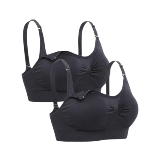 Lataly - Brasier de lactancia sin costuras para mujer, talla S