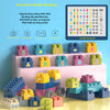 Caja de bloques de colores pequeños para niños,300 pcs