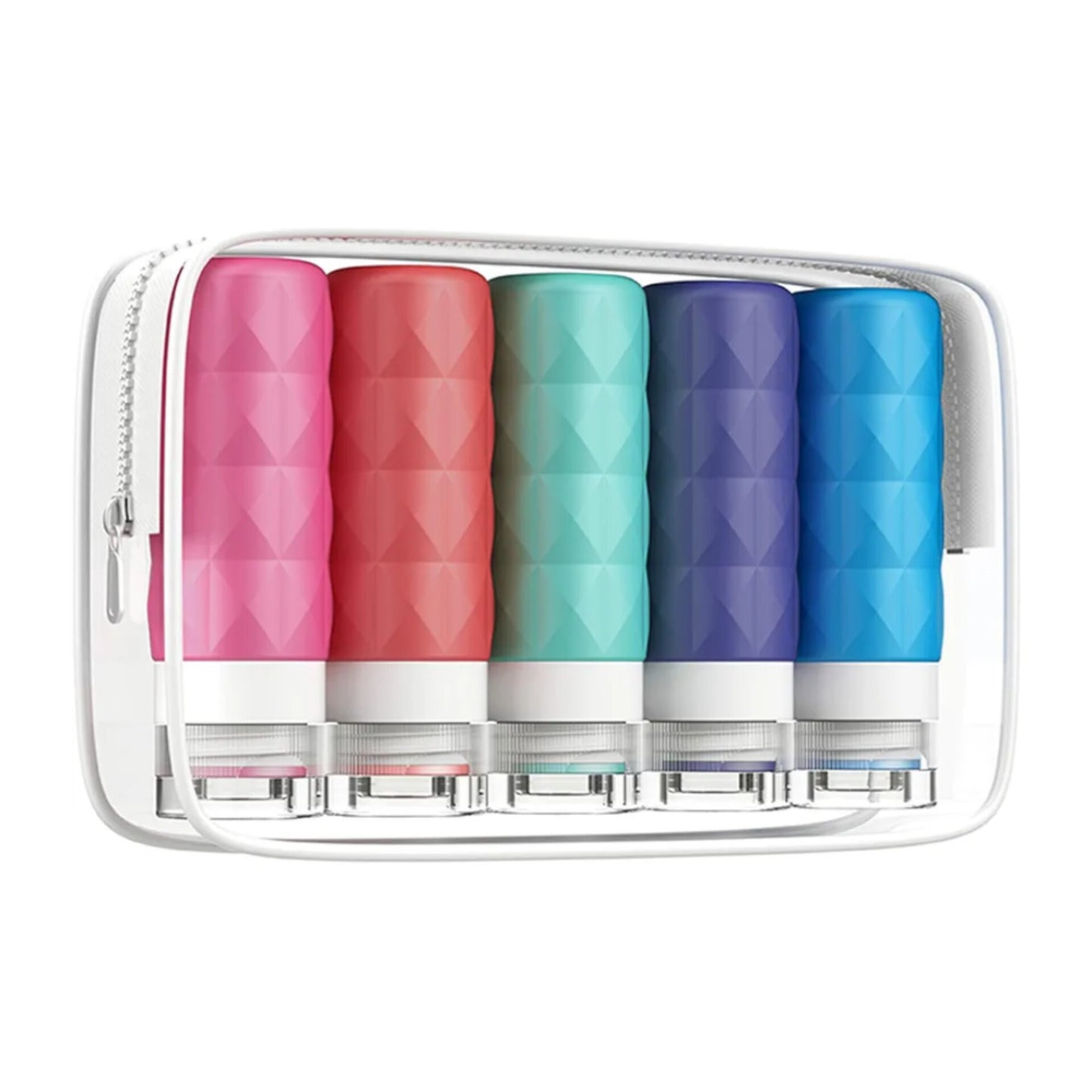 Botellas de viaje para artículos de tocador, 3oz, 5 uds